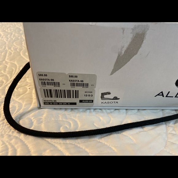 Aldo Kosota Black with Gold Studded Sandals - Picture 7 of 7